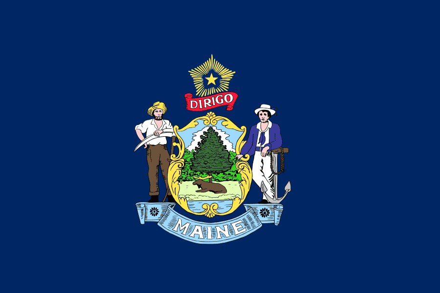 Maine State Flag