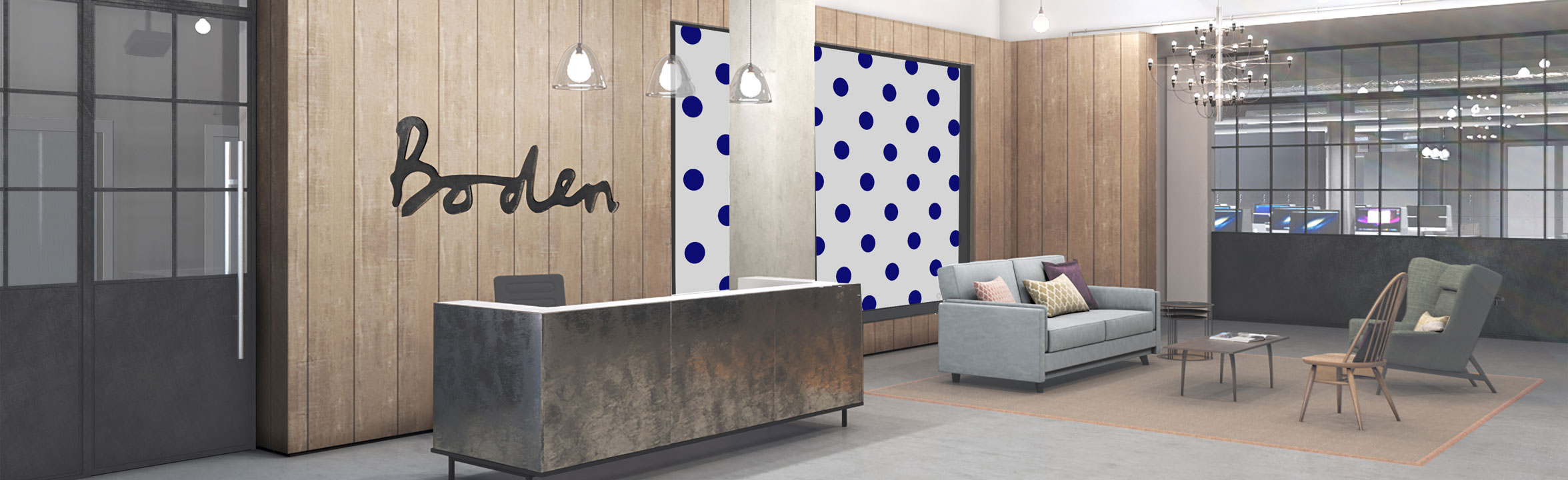 Boden HQ reception London Acton