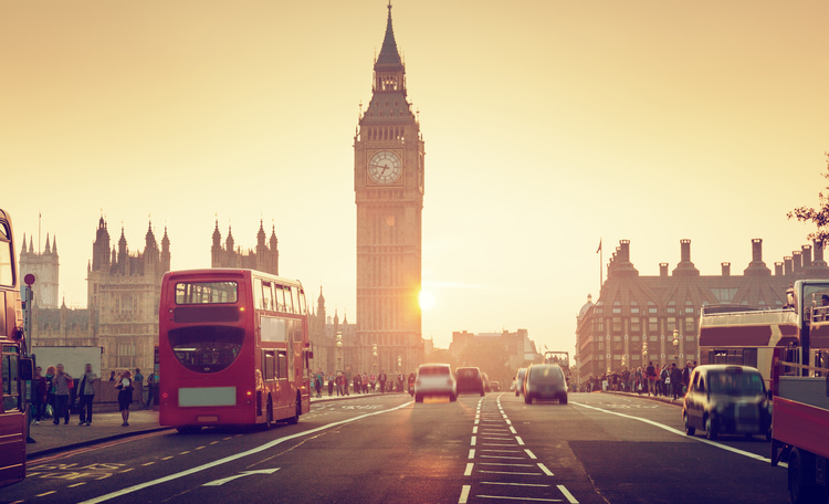 London Big Ben Westminster Bridge sunset