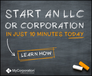 Start an LLC or Corporation in just 10 Minutes 300x250