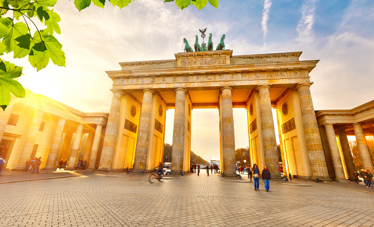 Brandenburg gate at summer, Berlin