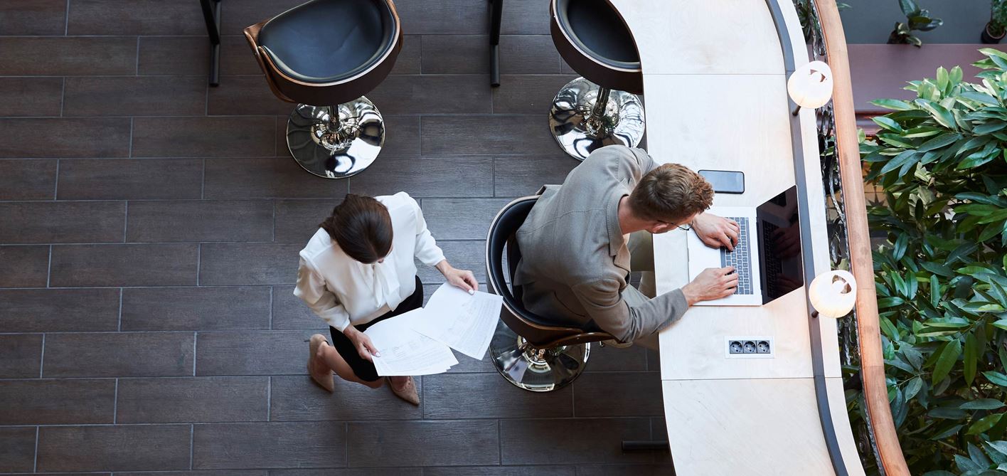 people working in an office (image)
